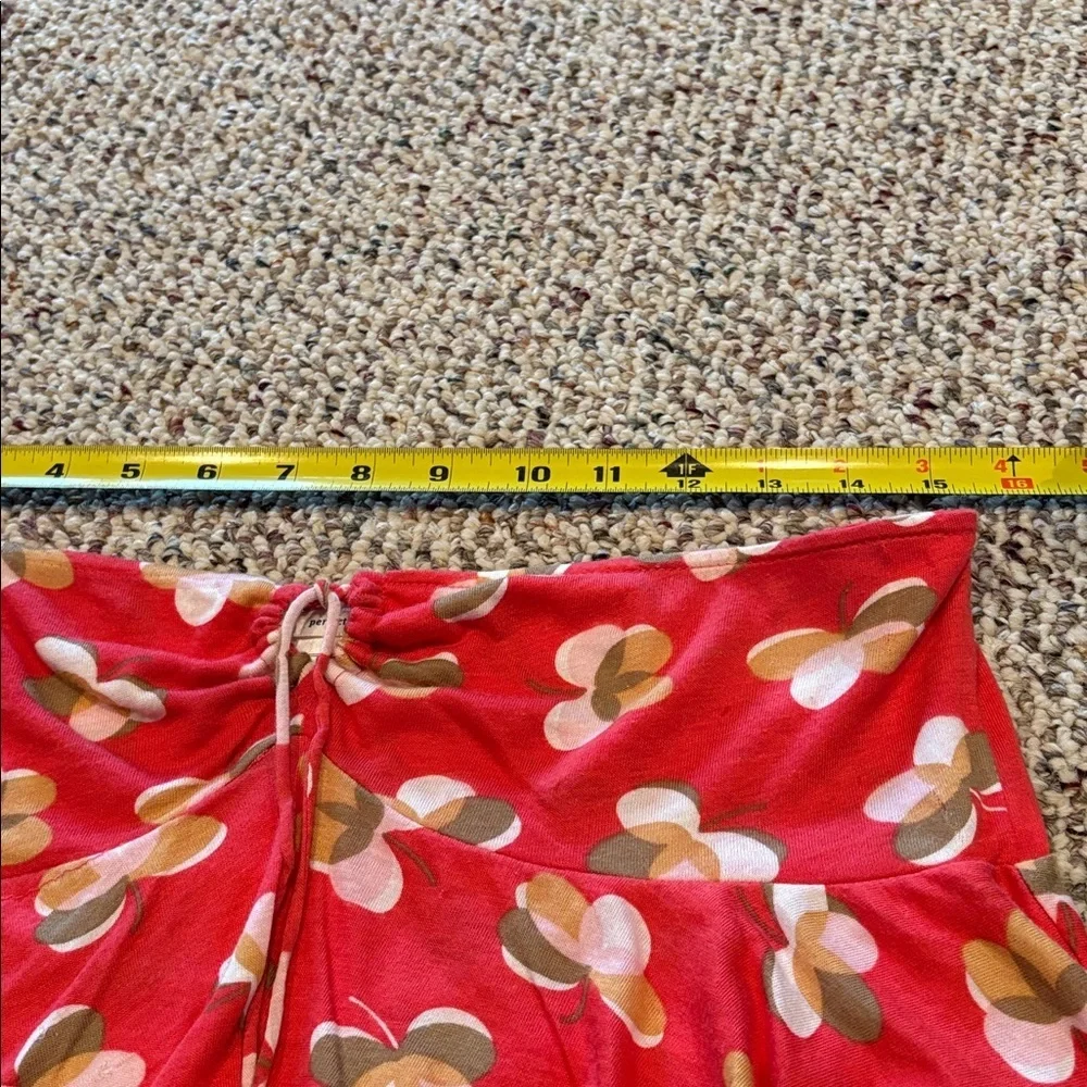 Old Navy Perfect Fit Red Floral Tiered Halter Top. Child’s Large